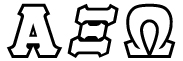 Alpha Xi Omega Greek Apparel - StitchZone