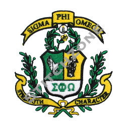 StitchZone / Segami Designs - Sigma Phi Omega Crest