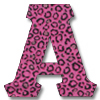 Pink Cheetah - Greek Letters - StitchZone / Segami Designs
