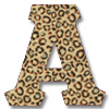 Tan Cheetah - Greek Letters - StitchZone / Segami Designs