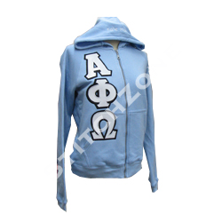 Custom Greek Sorority Zip-Up Sweatshirt - StitchZone / Segami Designs