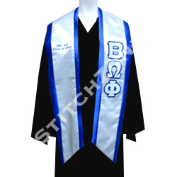 Beta Omega Phi Greek Graduation Sash and Stole - StitchZone / Segami Designs