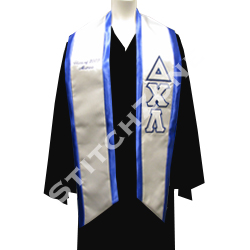 Delta Chi Lambda Greek Graduation Sash and Stole - StitchZone / Segami Designs
