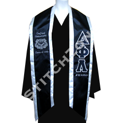 Delta Phi Lambda Greek Graduation Sash and Stole - StitchZone / Segami Designs