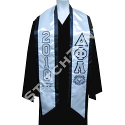 Delta Phi Lambda Greek Graduation Sash and Stole - StitchZone / Segami Designs
