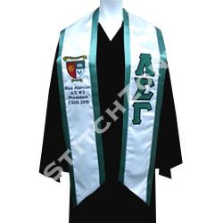 Lambda Sigma Gamma Greek Graduation Sash and Stole - StitchZone / Segami Designs