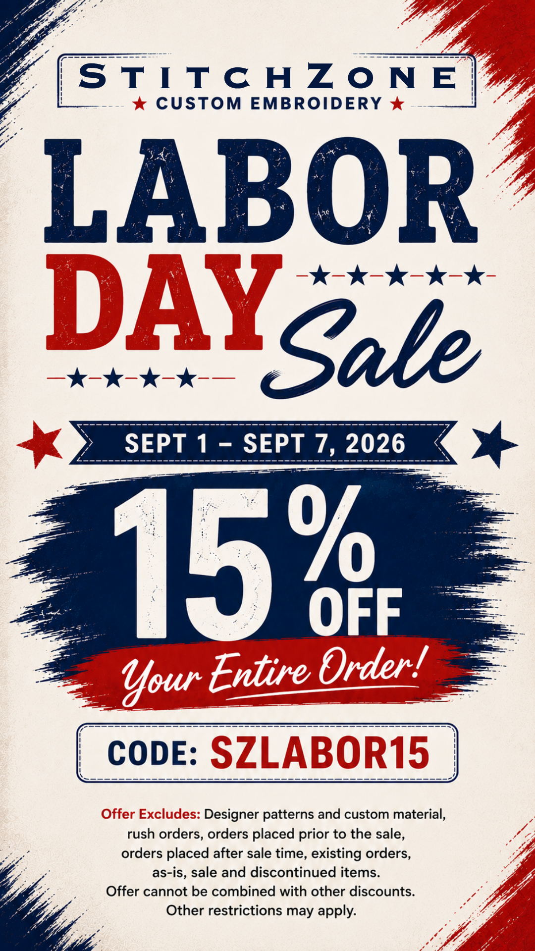 Labor Day Sale