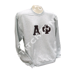 Alpha Phi Greek Crewneck Neck Sorority Fraternity Sweatshirt - StitchZone / Segami Designs