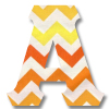 Chevron Orange Ombre