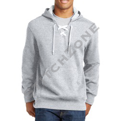 StitchZone Lace Up Greek Hooded Sweatshirt